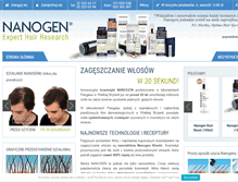 Tablet Screenshot of nanogen.pl