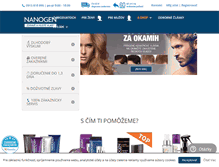Tablet Screenshot of nanogen.sk